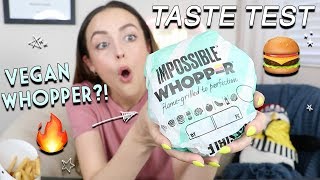TASTING BK'S IMPOSSIBLE WHOPPER | Eat With Me!!!! Random Rambles