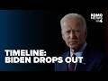 Timeline: Biden drops out of 2024 presidential race