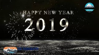 謹賀新年 Happy New Year Countdown 2019. ハッピーニューイヤー カウントダウン 2019年。明けましておめでとうございます。Produced by ビデオグラフィ