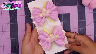 candy bow || moños de 3.8 cm || moños para pares || #craftsforlady