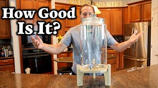 Best Beverage Dispenser Stand: Bamboo Wood Round Glass Water Dispenser Stand Review