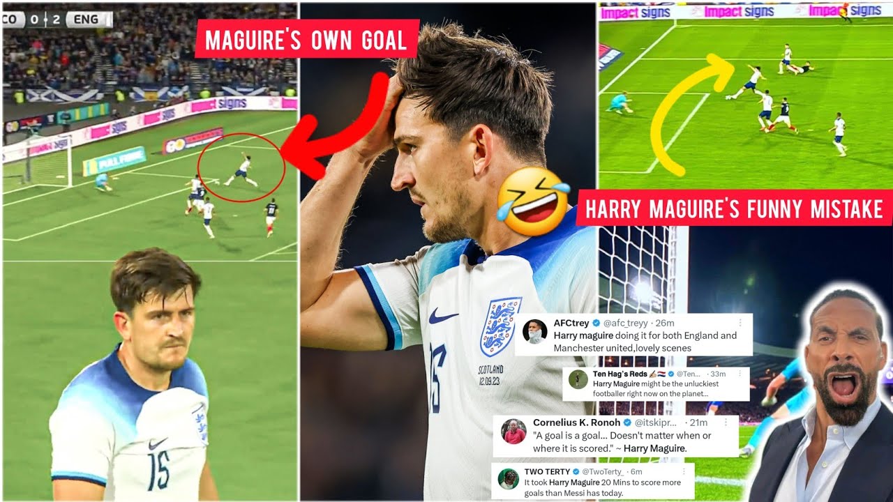 🤣🤣 England Fans Crazy Troll Reactions To Harry Maguire's Own Goal ...