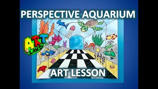 How to Draw a PERSPECTIVE AQUARIUM