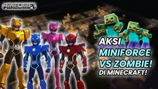 SAATNYA MINIFORCE BERAKSI! MINIFORCE SELAMATKAN DESA VILLAGER INI DARI SERBUAN ZOMBIE!!!