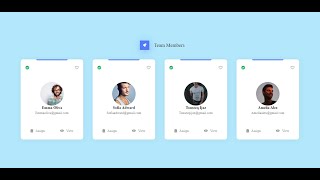 How To Create Responsive Our Team Section Using HTML And CSS