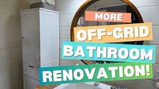 Bathroom Reno Episode 2: Adding a Blind, Plumbing the Sink, and a New Door Install!