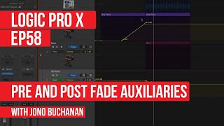 LOGIC PRO X - Pre and Post Fade Auxiliaries