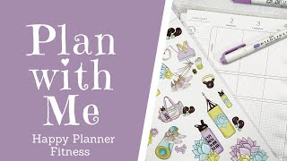 PLAN WITH ME | Happy Planner Fitness Planner | Before the pen Spread | PWM | 1/2