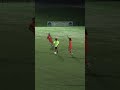 fantastic composure on the ball by goalkeeper and defender