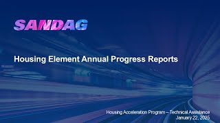 Annual Progress Report (APR) Webinar – January 2025