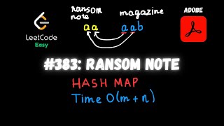 Ransom Note - Adobe Interview Question - Python - LeetCode 383