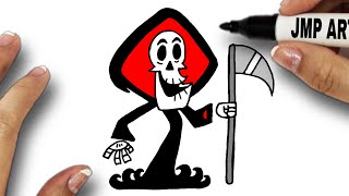 How to draw the grim reaper