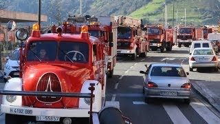 Camiones de bomberos y sus sirenas por Bilbao.