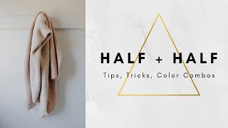 Half + Half Triangles Wrap // Tips, Tricks, Color Combos