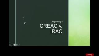 CREAC v IRAC