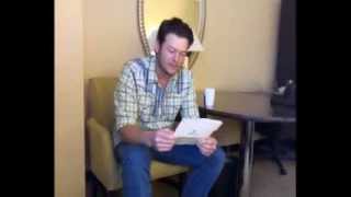 Pure BS: Blake Shelton Reads A Poem