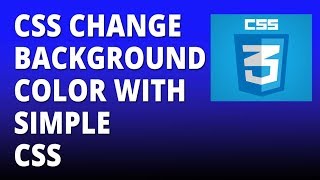 CSS change background color using simple CSS - Cascading Style Sheets Tutorial