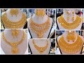 Trending Gold Bridal Necklace Set designs 2024|Modern Gold Necklace|New trend long Chain designs