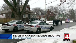 Security camera records shooting