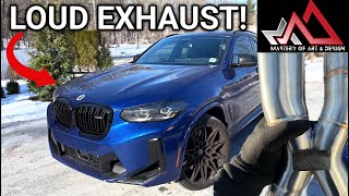 I INSTALLED a MAD RESONATOR DELETE on my BMW X4M Comp!