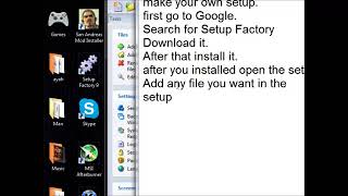 How to make your own setup exe file