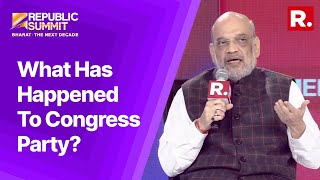 HM Amit Shah Lambasts Congress Over Divisive & Appeasement Politics | Republic Summit 2024