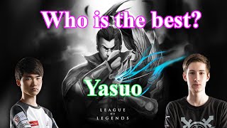 Faker vs Bjergsen || Who is the best??? Yasuo
