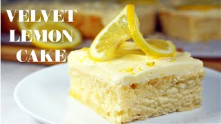 Fluffy Lemon Cake Recipe ~ Vegan