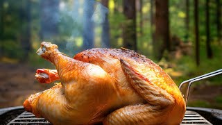 বনের মাঝে আস্ত মুরগী রান্না। A whole chicken cooking in forest।।