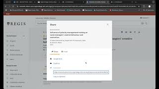 Linking to articles and searches in EBSCO.