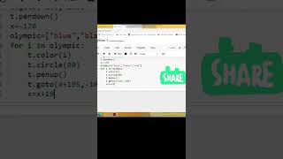 Draw Olympic Logo Using Turtle In Python