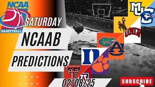 College Basketball Picks \u0026 Predictions Today 2/8/25 | NCAAB Picks Today