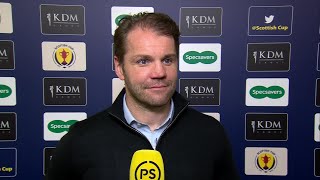 Hearts manager Robbie Neilson speaks after Scottish Cup semi-final win over Hibs