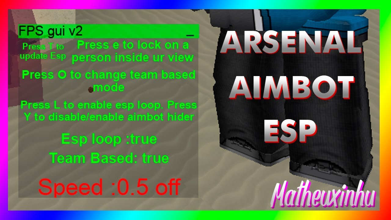 Esp Aimbot Wall Hacks Roblox First Person Shooter Gui Ptuskill