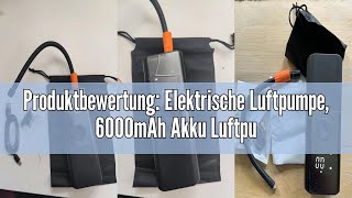 Produktbewertung: Elektrische Luftpumpe, 6000mAh Akku Luftpumpe, Viafexna 150 PSI Luftpumpe Elektris