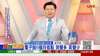 電子股6個月低點 哭聲多 笑聲少《漲跌密碼》張宇明老師 20220419