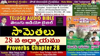 సామెతలు 28వ అధ్యాయం, Proverbs 28,Bible,Old Testament,Jesu Telugu Audio Bible,Telugu Audio Bible