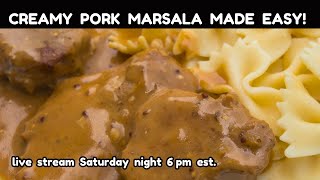 CREAMY PORK MARSALA MADE EASY! THE LOVE RHYTHM RECIPE.