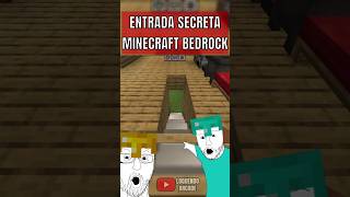 Entrada secreta en el piso para tu mundo en Minecraft Bedrock #minecraft #redstone #tutorial