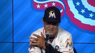 ATL@MIA: Mattingly on Ozuna's two-homer night