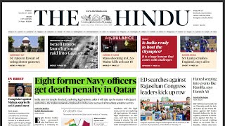 The hindu 27 Oct 2023 | Newspaper Analysis Today | Daily Current Affairs | The Hindu Analysis