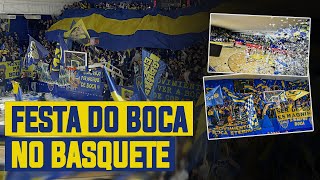 La Bombonerita em festa! Torcida do Boca apoiando numa partida de Basquete