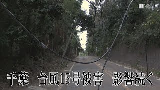 大規模停電１週間　千葉の被災長引く