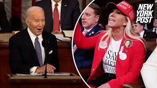 Biden heckled by Marjorie Taylor Greene to say Laken Riley's name while talking border security