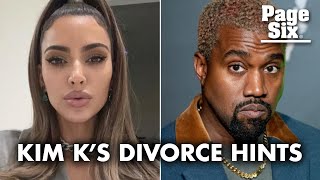 Kim Kardashian hints at Kanye West divorce on Instagram with 'Driver's License' | Page Six News