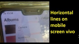 horizontal lines on mobile screen vivo