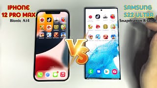 SPEEDTEST : Iphone 12 Pro Max vs Galaxy S22 Ultra !!