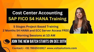 SAP FICO S4 HANA Training || Cost Center Accounting || Attend Free Demo on Dec 23 || Veera #sapfico