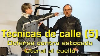 Técnicas de calle (5): defensa contra estocada al cuello #martialarts #aikido #lucha callejera