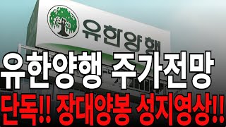 [유한양행 주가전망] 단독!! 장대양봉 성지영상!! feat. 디에스경제연구소 광수 목표가